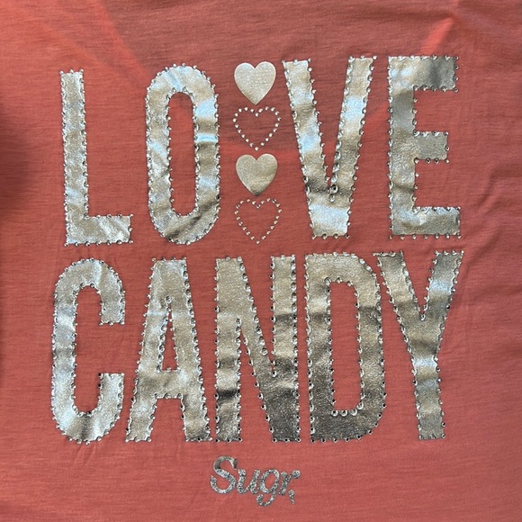 Sugar Factory Love Candy foil woman’s tee - Picture 5 of 12
